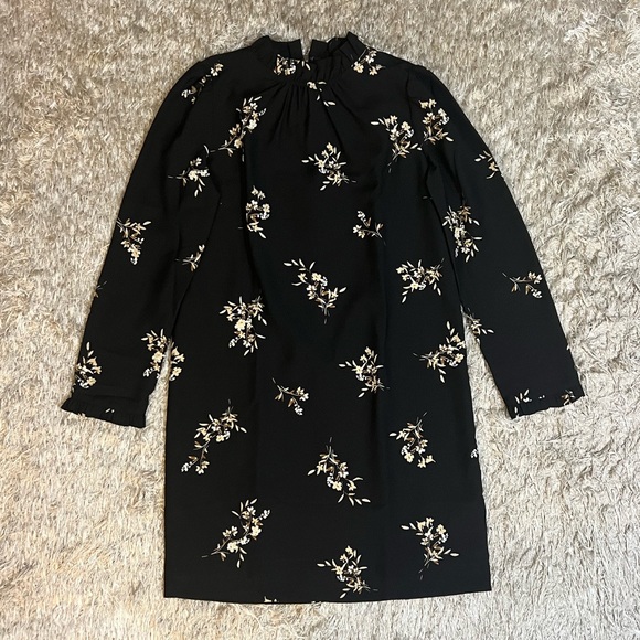 NWT J. Crew Printed Ruffleneck Shift Dress - Picture 2 of 10